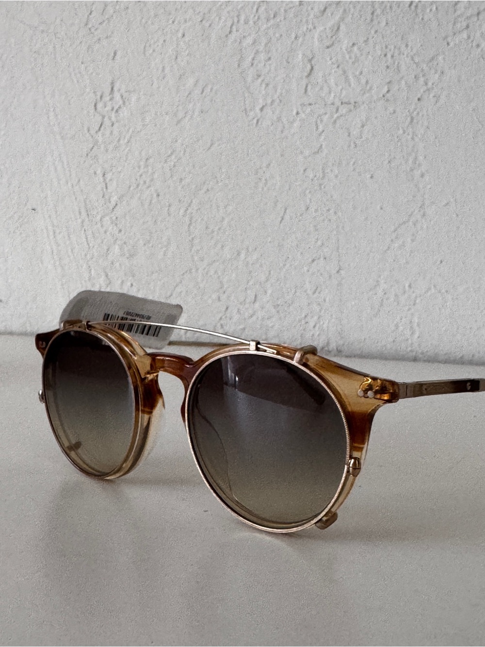 Oliver Peoples // Brunello Cucinelli Round Tortoiseshell Sunglasses - Picture 6 of 12